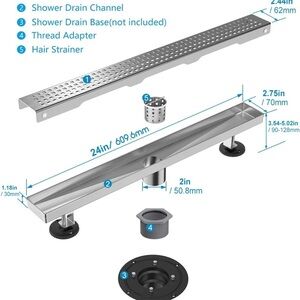 Stainless Steel Shower Drain Channel